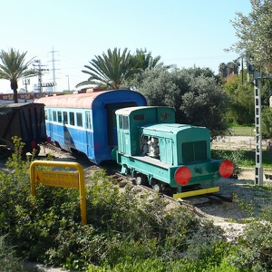 Tel Awiw - ekspozycja kolejowa w muzeum Eretz Israel