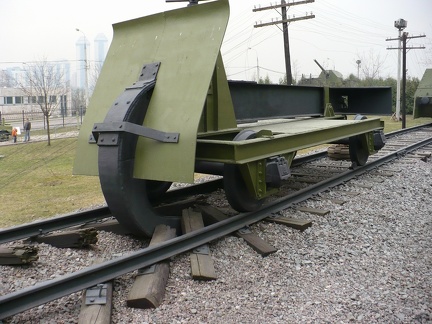 Niemiecki wagon - niszczyciel torów