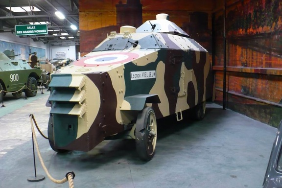 Leonce Vieljeux - improwizowany samochód pancerny na bazie Hotchkissa