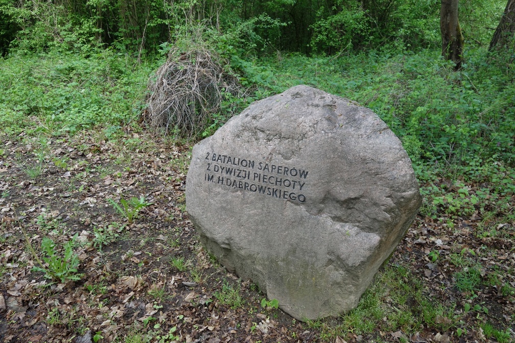 Głaz pamiątkowy - 2 Batalion Saperów 2 DP im. H. Dąbrowskiego