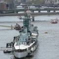 HMS Belfast od rufy.